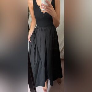 Moon River Black A-Line Skirt